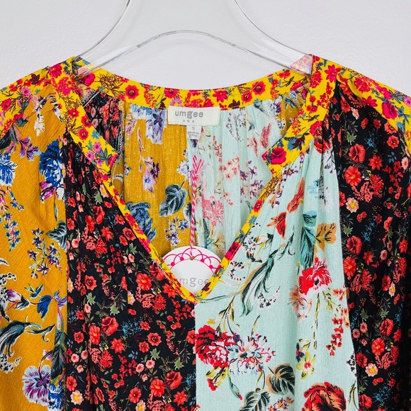 UMGEE Sunshine Mixed Floral Print Babydoll Dress - Picture 9 of 12
